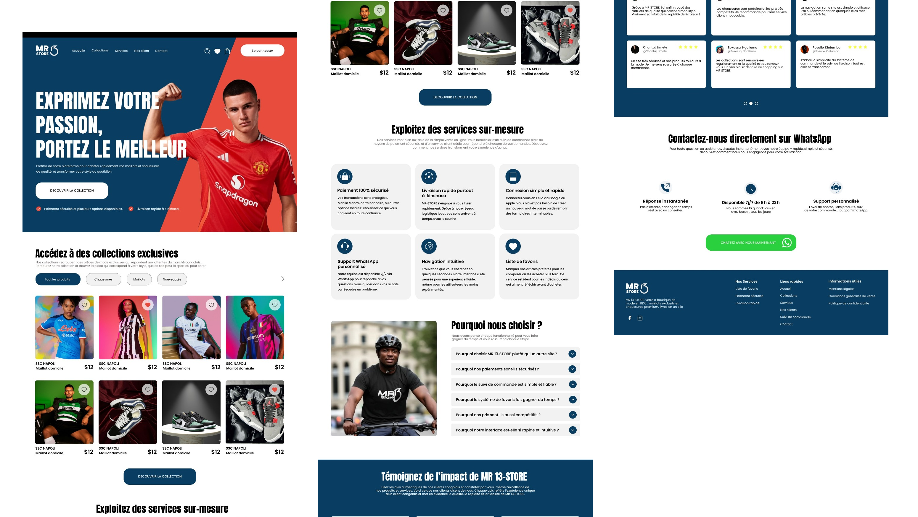 MR13 Store — site e-commerce pour vêtements et équipements de sport